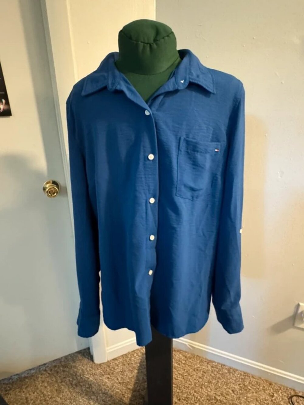 Blue Collared Shirt